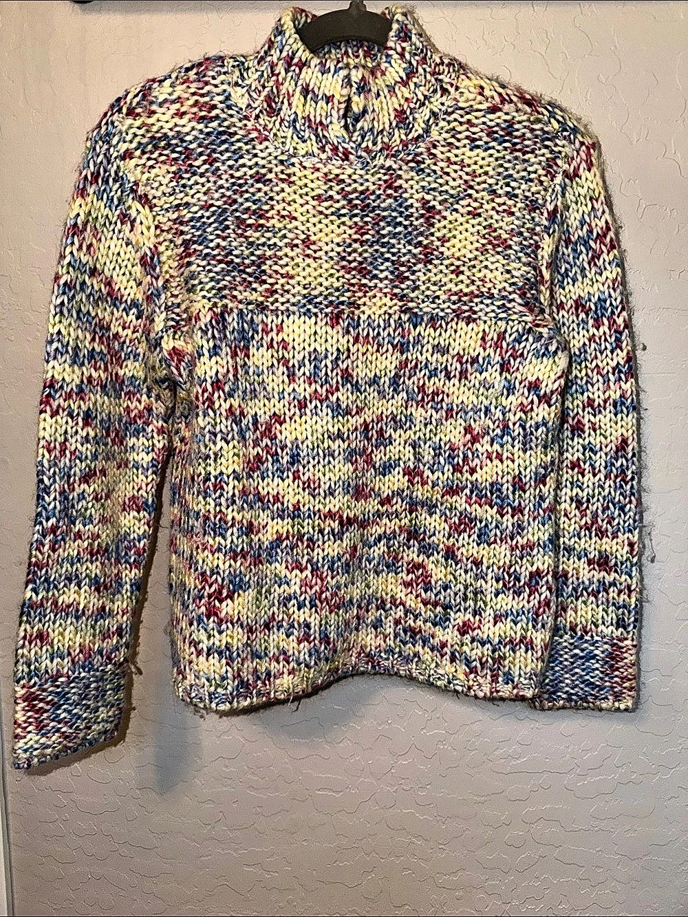 Talbots Multicolor Wool Blend Turtleneck Sweater